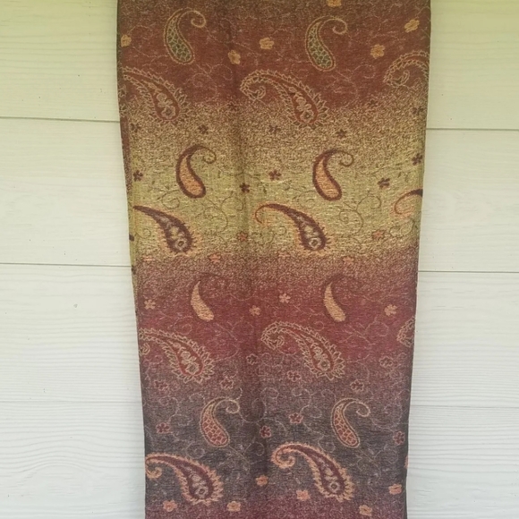 Scaf Wrap Accessory Boho Hippie Gypsy Paisley Print Tassels Super Soft! FALL - Picture 4 of 12